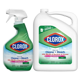 Clorox 高樂氏 漂白清潔劑 噴槍瓶 946毫升 + 補充瓶 5.32公升【Sunny Buy】