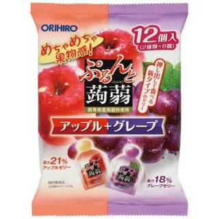 快速出貨🌈現貨🎁日本ORIHIRO 蒟蒻水果果凍 蘋果 葡萄12入