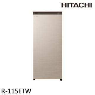 HITACHI 日立 113公升 風冷無霜直立式 冷凍櫃 星燦金 R115ETW