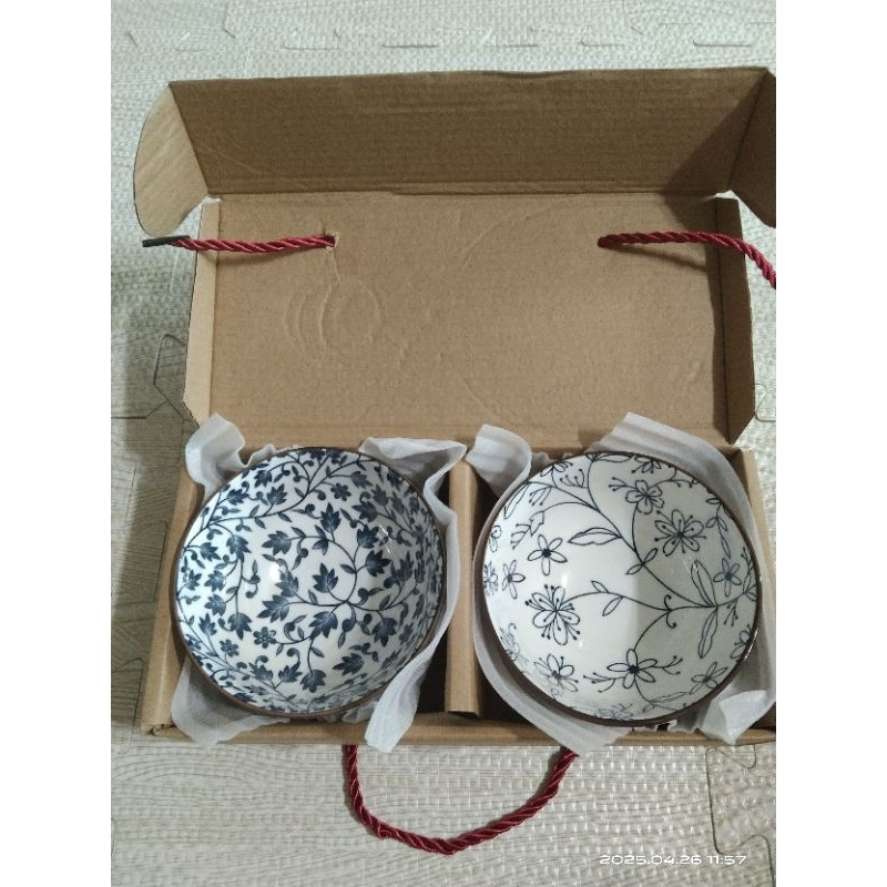 矽統股東會紀念品 陶瓷碗2入