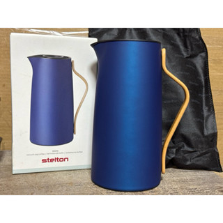 丹麥 stelton 真空保溫咖啡壺 保溫瓶 星空藍 1.2L 家樂福集點活動