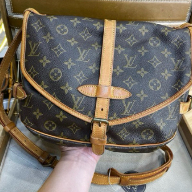 女用 二手 LV 雙馬鞍包 雙子星 大容量 斜背包 MB0918