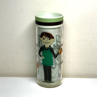 全新絕版 2009年Starbucks星巴克人物角色轉轉隨行杯（8oz 237ml）