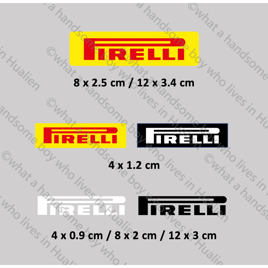 PIRELLI 倍耐力輪胎 防水貼紙 車貼 贊助商 motogp honda yamaha ducati 大閃 輪胎貼紙