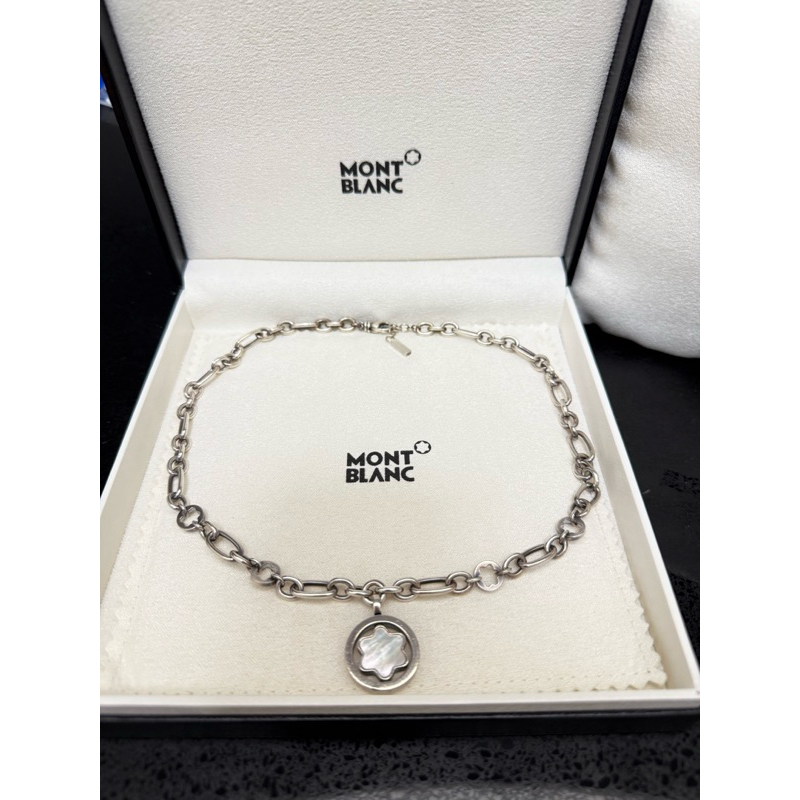 Montblanc萬寶龍純銀項鍊 正品