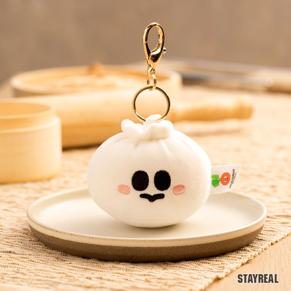 STAYREAL 津津有味小Q包絨毛公仔吊飾