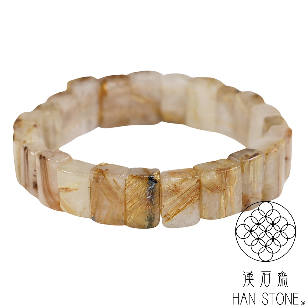 【漢石齋】天然2A級鈦晶手排(版寬11.5mm/ 35g)