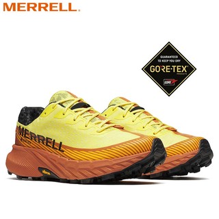 【MERRELL 美國】AGILITY PEAK 5 GORE-TEX 男款防水輕量越野運動鞋 黃 ML068321