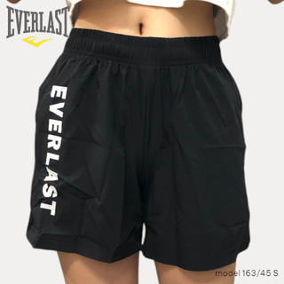 EVERLAST 短褲 黑色 LOGO 運動 風衣短褲 女 4222152120