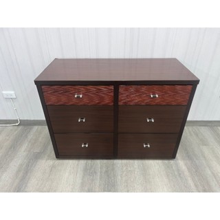 宏品全新二手傢俱館~臺中2手傢俱中古推薦 B541313*胡桃6抽斗櫃*原木傢俱 木沙發組椅 泡茶桌椅 柚木衣櫃