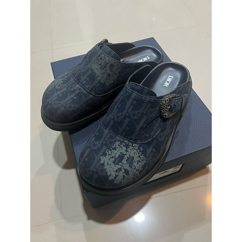 Dior 滿版 拖鞋  44 95新 勃肯 拖鞋 Dior 男鞋