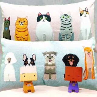 COSTCO代購 好市多 Sutton Place 貓咪 小狗 刺繡 抱枕 刺繡動物款長方形抱枕 35公分 60公分