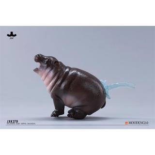 【那間模型】JXK 河馬 5.0 彈跳豬 MooDeng 模擬 動物 模型 公仔 寵物 玩具 JXK279