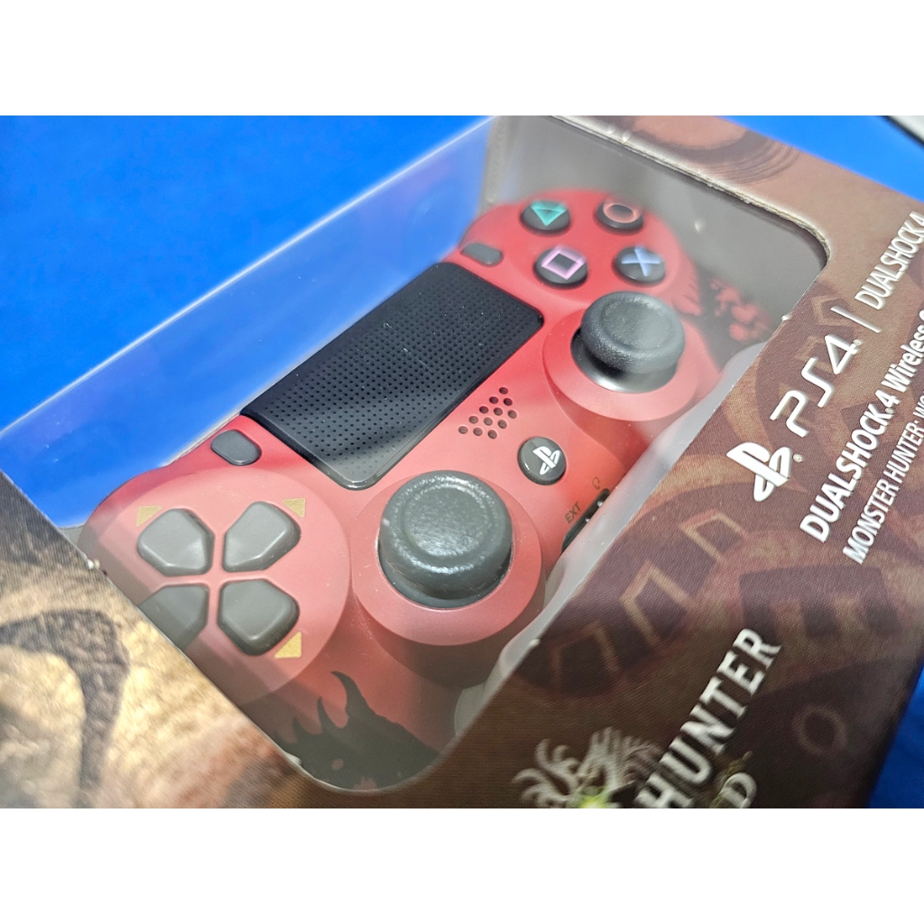 【PS4手把】二手 附盒 魔物獵人：世界DUALSHOCK 4 無線控制器 PlayStation 特仕手把