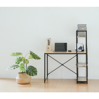RICHOME 福利品 DE-260 鋼鐵人書架工作桌 辦公桌 電腦桌 工作桌 主管桌 職員桌 書桌 書架型 收納