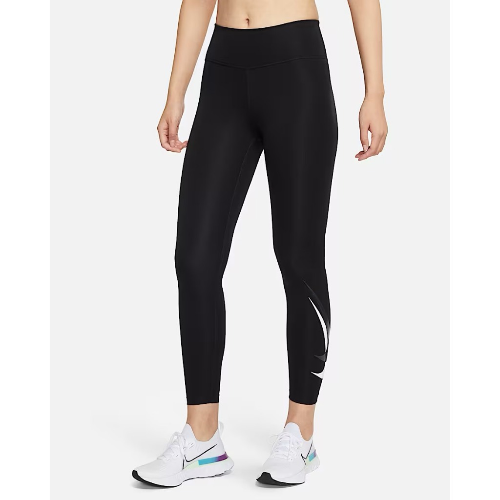 【MAZGO】NIKE 女款 Swoosh Run 緊身褲 內搭褲 Dri-FIT 長褲 運動 CN8042-010