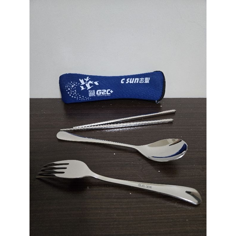 現貨🌸環保餐具組 筷子 湯匙 叉子 志聖股東會紀念品