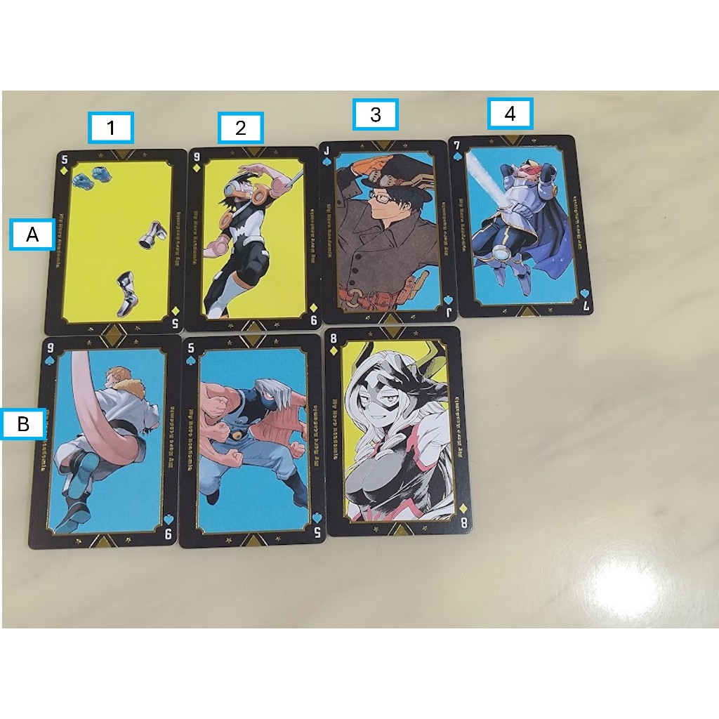 [睡睡蛙小池] 我的英雄學院 拍立得 原畫 撲克牌 葉隱透 瀨呂範太 飯田天哉 青山優雅 尾白猿夫 障子目藏 山嶺女俠