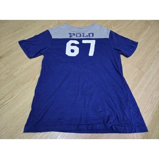 Polo 大童 藍 灰 短袖 短T 上衣 L 14 15 16 160