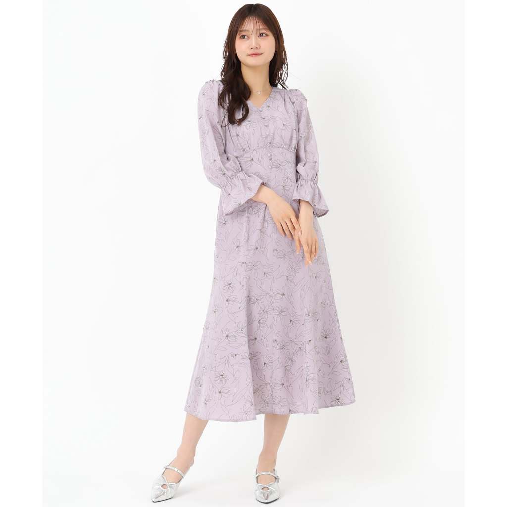MISCH MASCH 優雅輪廓感花朵連身裙 (MM517414)