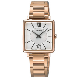 SEIKO 精工 CS時尚方形腕錶 SWR112P1 / 4N30-00N0K