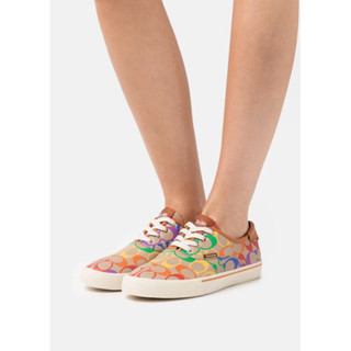 Coach citysole skate sneaker in rainbow 全新正品經典平底鞋 滑板鞋