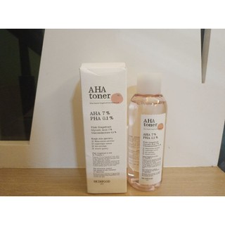 [SKINFOOD] 粉紅葡萄柚AHA爽膚水200ml, 含有 AHA7%和PHA 0.1%/ pH4.0