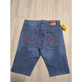 正品代購 EDWIN‼️剪標品‼️男大人，紅線W，牛仔短褲--沒彈性