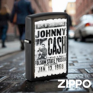 [隔日到貨] ZIPPO 經典素面防風打火機 Johnny Cash 46490 霧面 美國製 煤油打火機