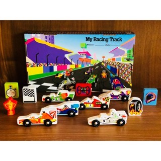 🏁 J&C Toys 木製玩具 我的賽車組！木製積木創意組合 🚗