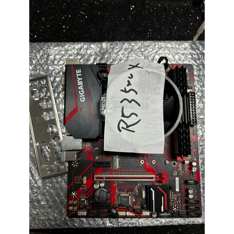 售AMD R5-3500X+B450m Gaming D10 8G*2記憶體