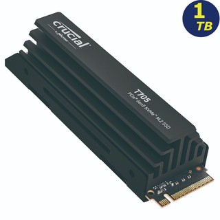 Crucial T705 1TB 含散熱片PCIe 5.0 NVMe SSD CT1000T705SSD5 美光固態硬碟