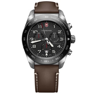 【聊聊甜甜價】VICTORINOX 瑞士維氏 Swiss Army系列 浮雕時標 計時腕錶 VISA-242046