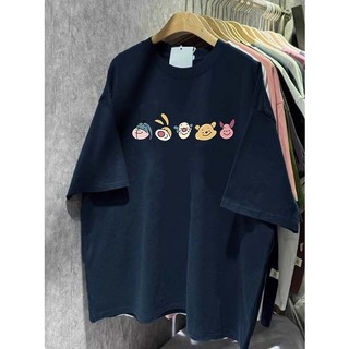 【董小姐】100%純棉上衣 美式復古上衣 oversize bf上衣 vintage短袖 恐龍印花T恤 寬鬆顯瘦上衣
