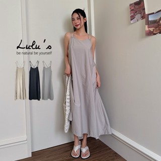LULUS/現貨/渡假氣息綁帶造型長洋裝３色【A02250039】250514