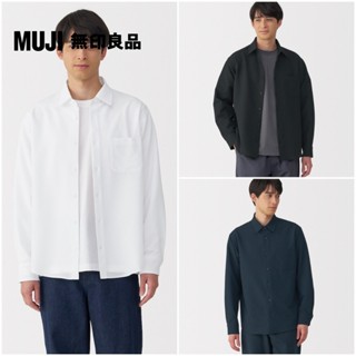 【MUJI 無印良品】男透氣彈性泡泡紗長袖襯衫