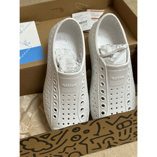 《二手》Native Shoes JEFFERSON 洞洞鞋/防水鞋/膠鞋/雨鞋/拖鞋(11100100-1999/白)