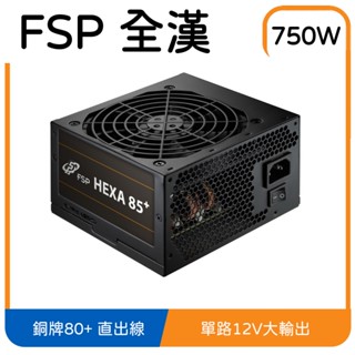 【快速出貨】全漢FSP 聖武士HEXA 85+PRO 750W ATX3 PCle5銅牌電源(全日系/DC-DC/扁線)