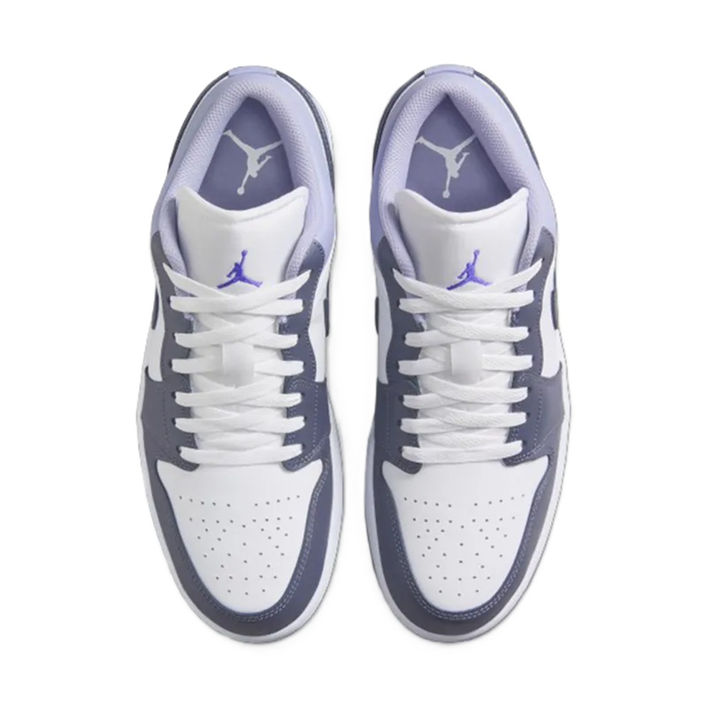 Nike  AJ1 低筒Air Jordan 1 Low 男  皮革 休閒鞋 NK板鞋 紫白 553558-145