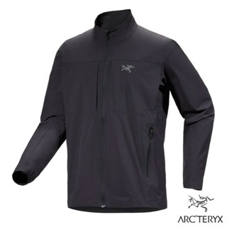 【ARCTERYX 始祖鳥】男 輕量防風防曬 軟殼立領防水外套 Gamma 登山外套/黑 X000009141