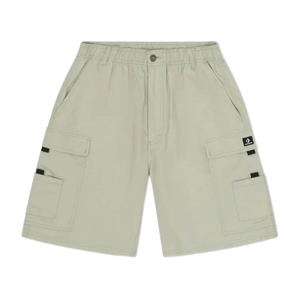 CONVERSE 男款工裝短褲 休閒穿搭 鬆緊帶束口 磨毛棉 淺綠色 10028350-A01