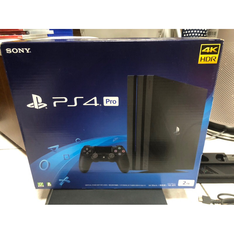 阿宅的家～Ps4 主機 play station pro 2tb 二手 少玩 有兩隻原廠手把