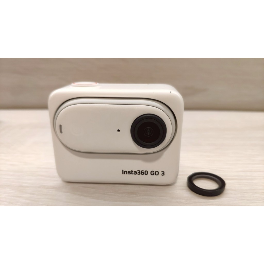 配件齊全 影石 insta360 go3 128g 4K vlog 拇指運動相機 防水 防震 戶外 白色 二手