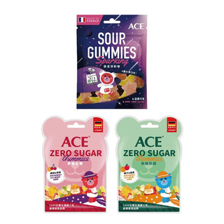 快樂寶貝 ACE ZERO SUGAR Q軟糖 蘋果橘子 櫻桃檸檬 酸星球 40g
