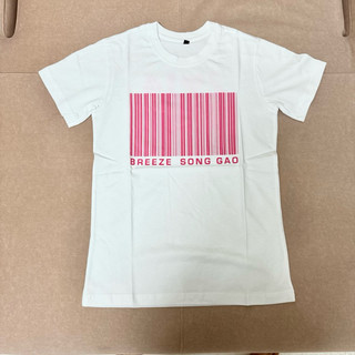 白色桃紅色相間短袖t-shirt（全新）