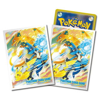 現貨 日本帶回 寶可夢中心 PTCG 日版 噴火龍 路卡利歐 皮卡丘 對戰開始 第二層 卡套 64張 全新未拆封