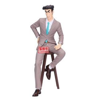 萬代 景品 蠟筆小新 父親 野原廣志 工作中的男人 男人的背影 10月上市【預購6/2止】