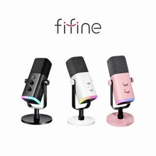 【FIFINE】AM8 錄音室等級USB/XLR動圈式RGB麥克風 麥克風 桌上麥克風 會議 直播 語音通話 視訊