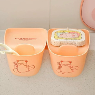 ʟᴇᴛᴀᴏꜱᴛᴏʀᴇ🛒【預購】川島屋 x LuLu豬聯名水槽置物架｜廚房 洗碗 海綿 置放 瀝水架 收納 水頭龍 吸盤