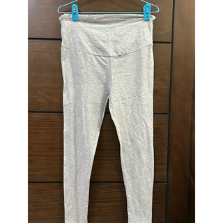 二手-OB嚴選魔術360~純棉彈力素面孕婦內搭褲 (花灰)(L) 產前產後 懷孕 孕婦裝 長褲 孕婦褲